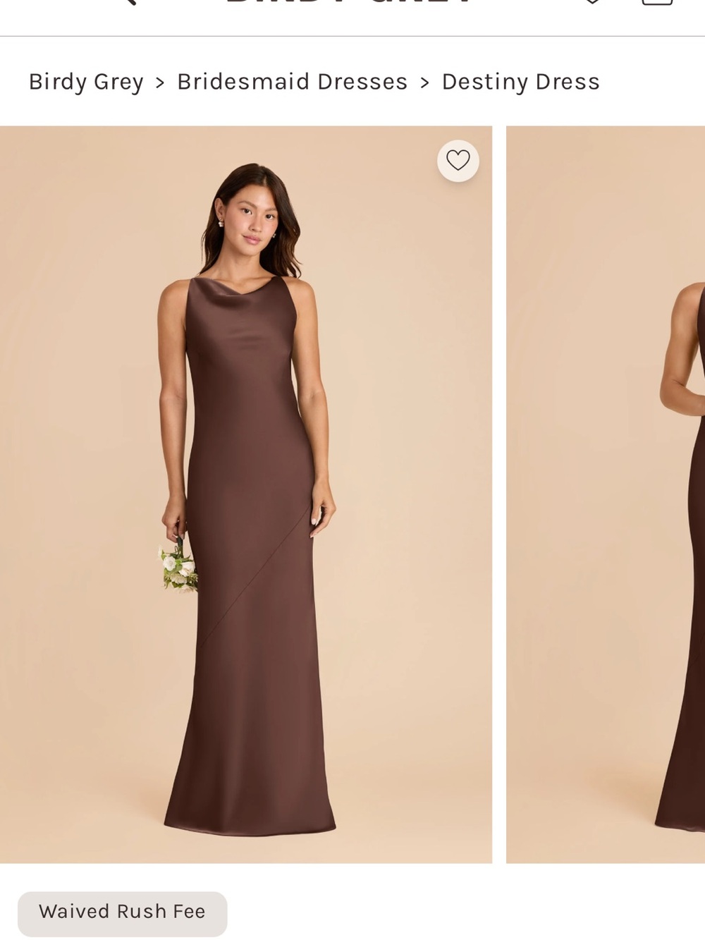 Birdy Grey Matte Satin - chocolate brown